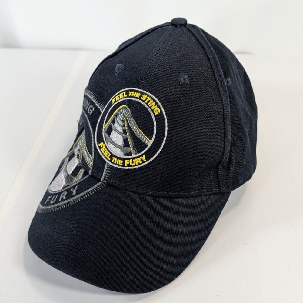 Carowinds Fury 325 What The Fury Roller Coaster Strapback Cap Hat Six Flags NC